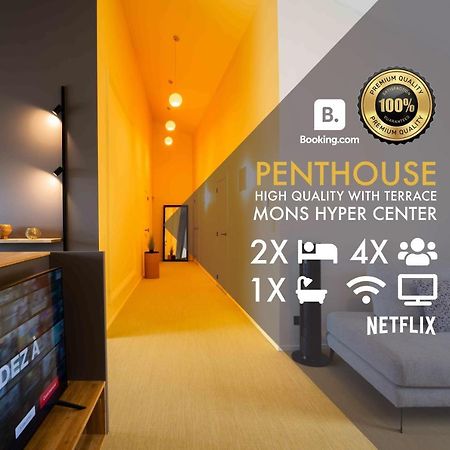 Luxury Penthouse & Terrace - Mons City Center Extérieur photo