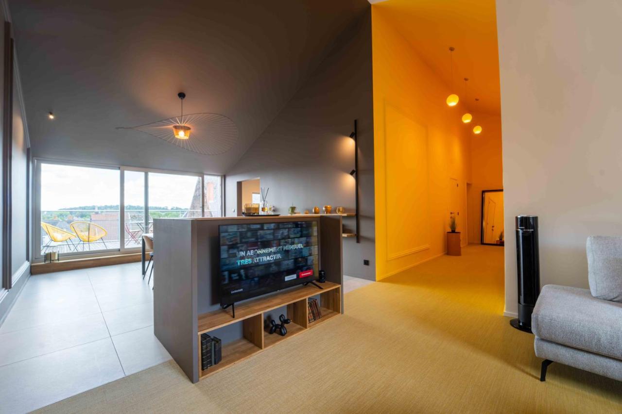 Luxury Penthouse & Terrace - Mons City Center Extérieur photo
