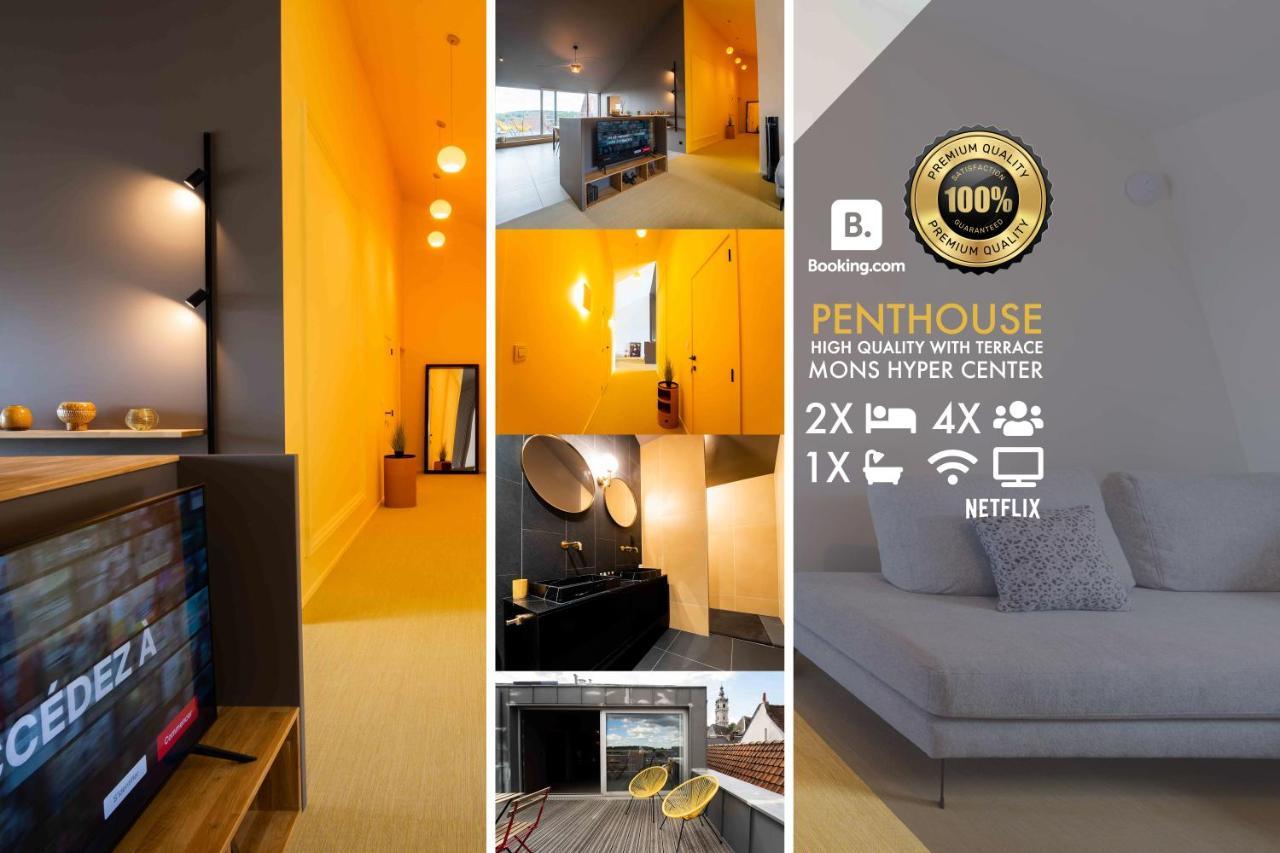 Luxury Penthouse & Terrace - Mons City Center Extérieur photo